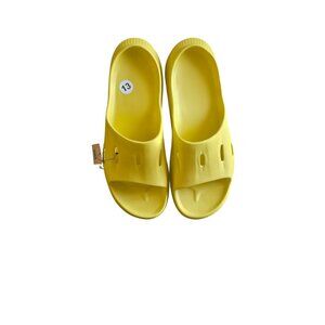 Hoka Ora Recovery Slide 3 Sandals Size 13 Yellow Foam Mens